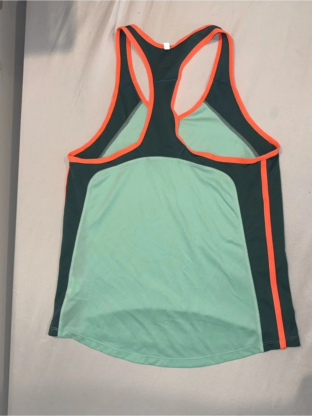 Nike Dri-Fit Women Green/Teal athletic Activewear Razorback Tank Top Size Medium